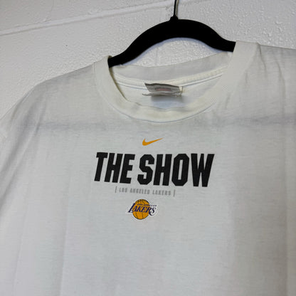 90s "The Show" Kobe Bryant Nike LA Lakers NBA T-Shirt Sz M (B2867)