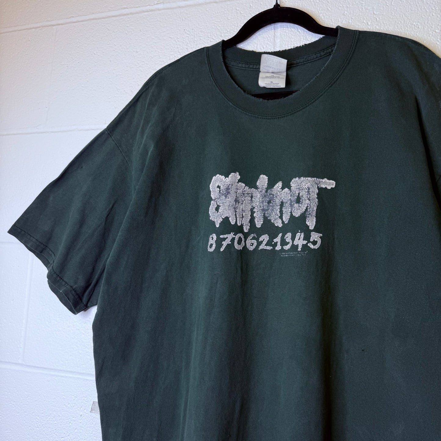 90s Slipknot 870621345 Band T-shirt Sz XL (B2381)