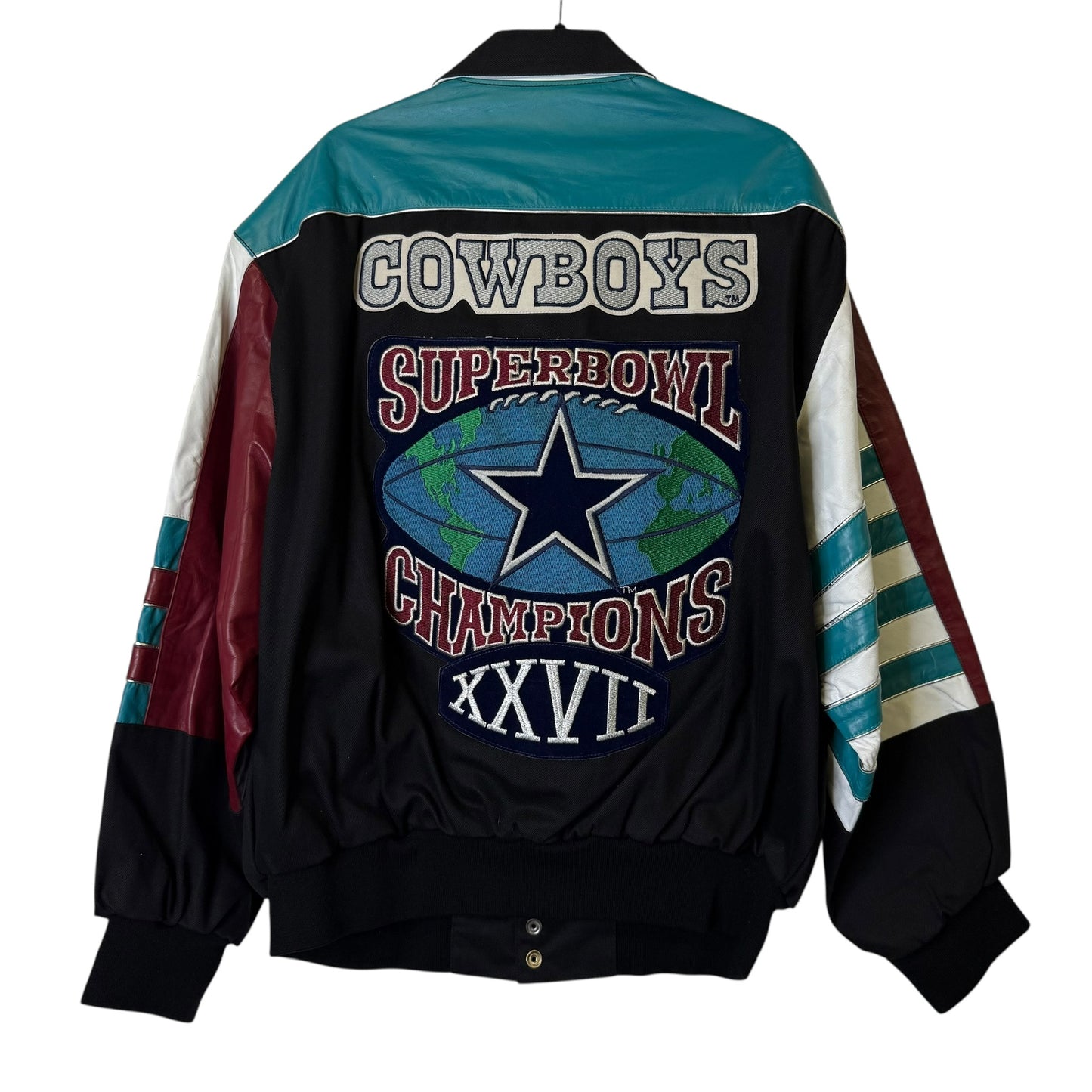 1992 Dallas Cowboys NFL Superbowl Champs Jeff Hamilton Letterman Jacket