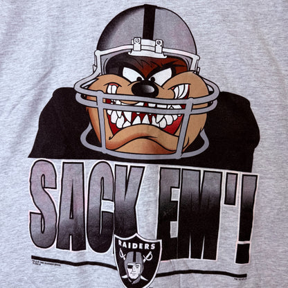 1996 Los Angeles Raiders Taz NFL T-Shirt (B2340)