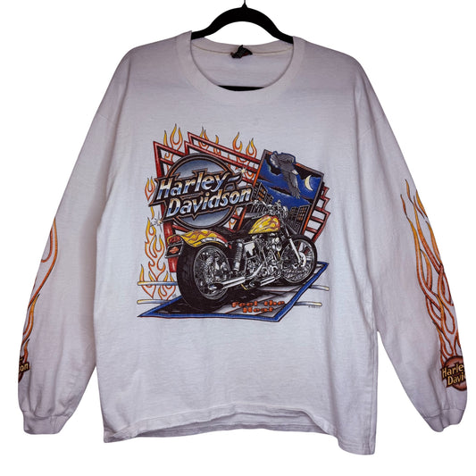 1995 Harley Davidson Glendale CA Long Sleeve Shirt Sz L (B2385)