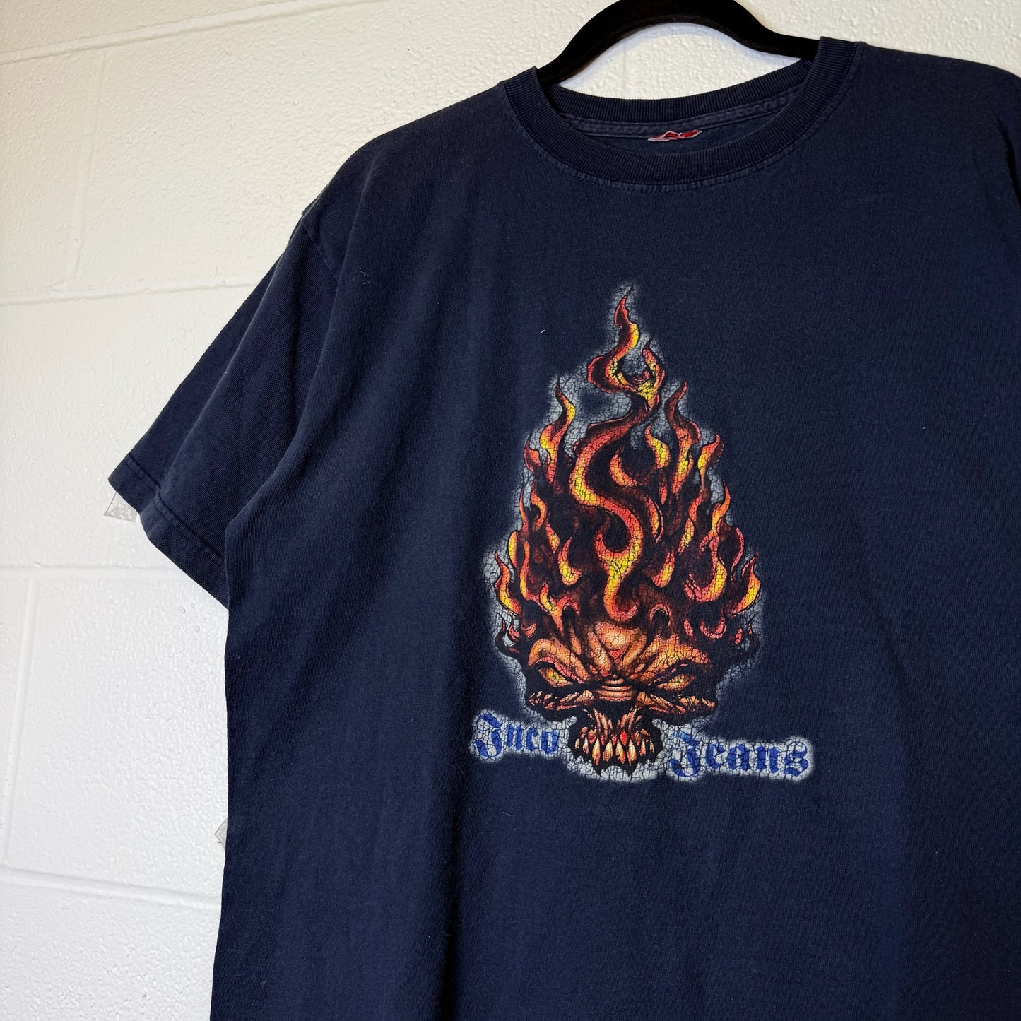 2000s JNCO Flame Head T-Shirt Sz L (B2628)
