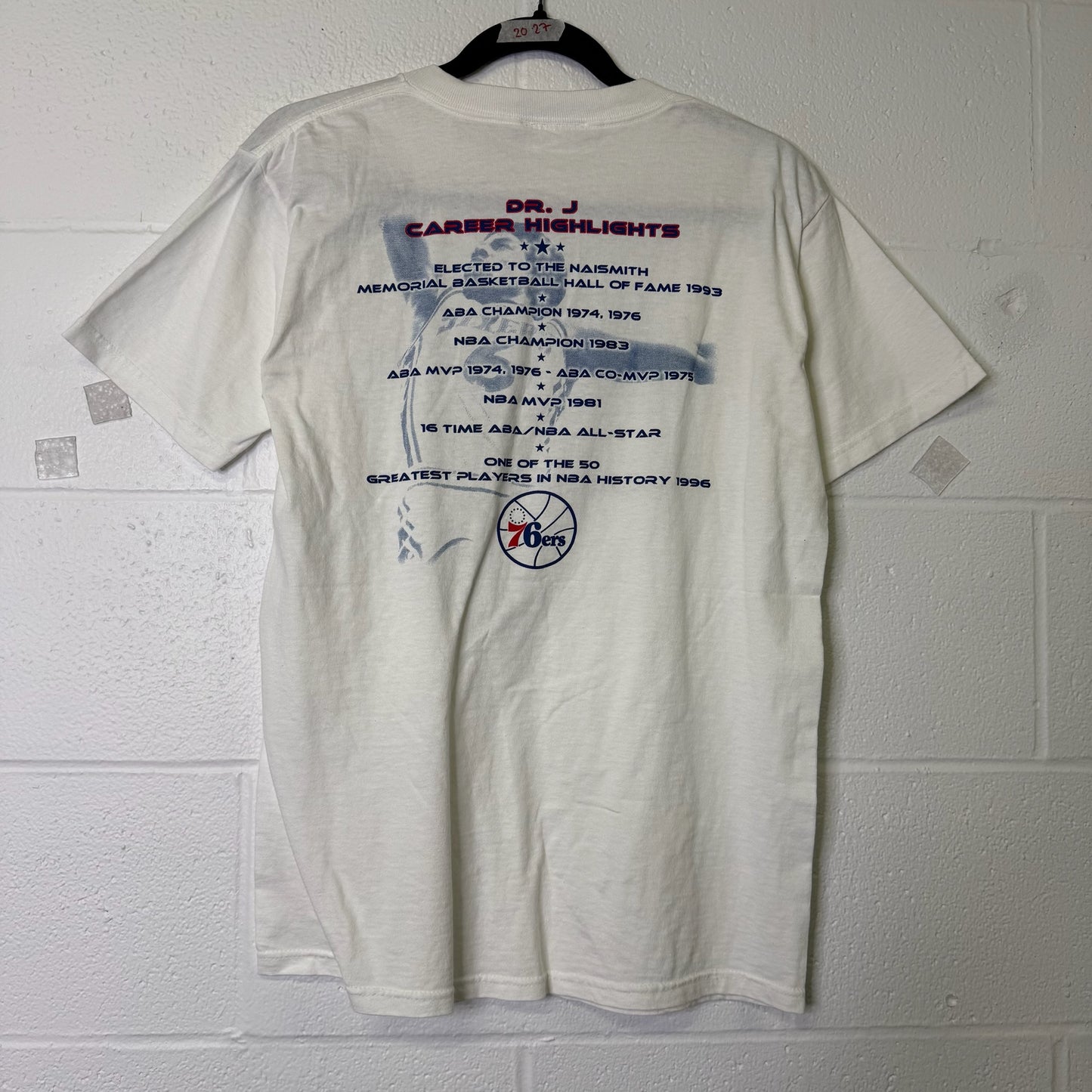 2000s Julius Irvin Philadelphia 76ers MLB T-shirt Sz L (B1608)