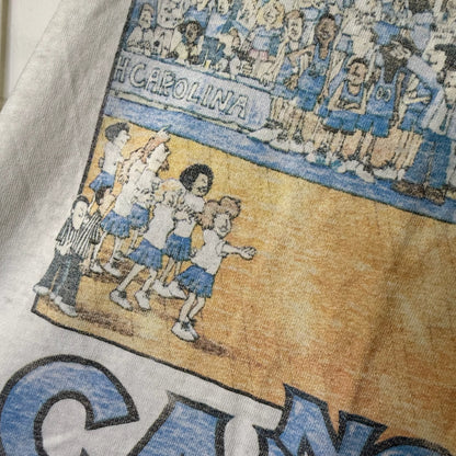 90's University of North Carolina Basketball NCAA T-Shirt (B2917)