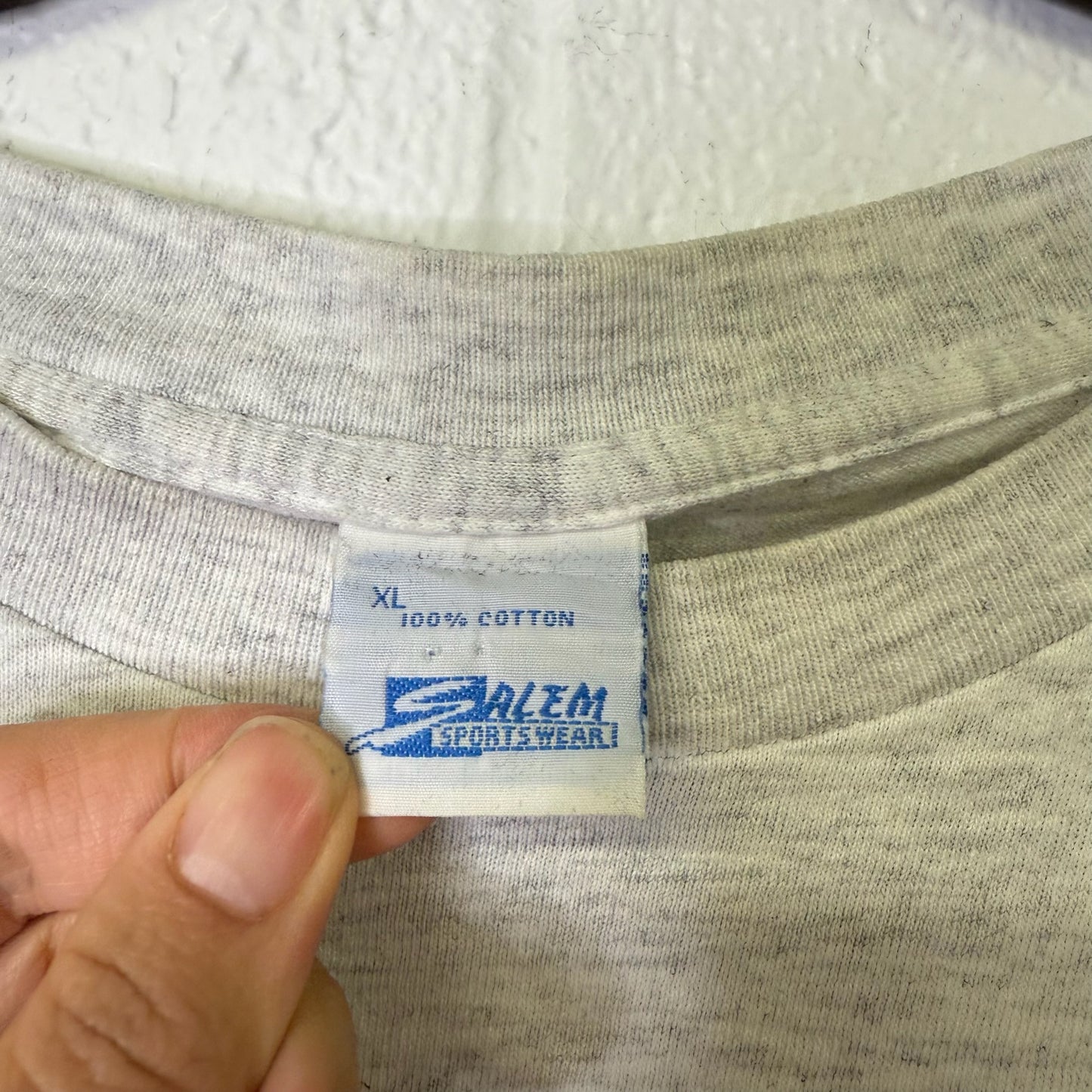 1990 Mario Lemieux Pittsburgh Penguins NFL Salem T-shirt Sz XL (B672)