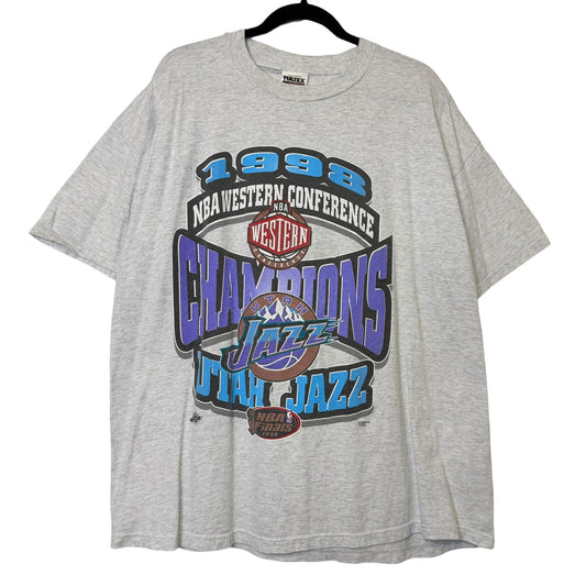 1998 Utah Jazz NBA T-Shirt Sz 2XL (B1068)