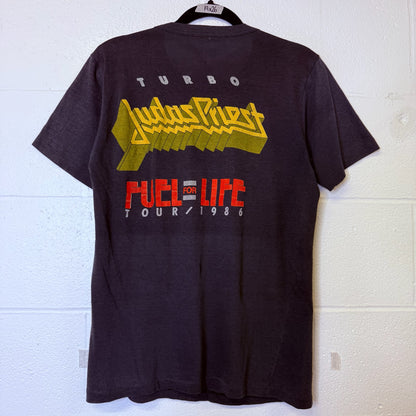 1986 Judas Priest Turbo Tour T-shirt Sz L (B2500)