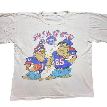 90s Flintstones New York Giants T-Shirt Sz L (A6043)