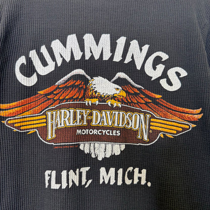 80's Harley Davidson Thermal Long Sleeve Sz M (B457)