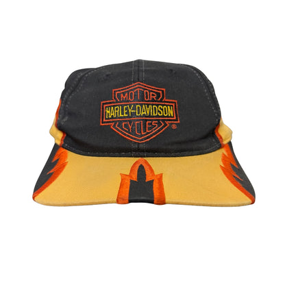 90s Harley Davidson SnapBack Flames Hat