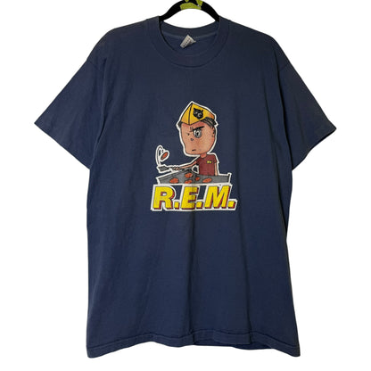 1994 R.E.M. Burger Flipper T-Shirt Sz L (B1722)