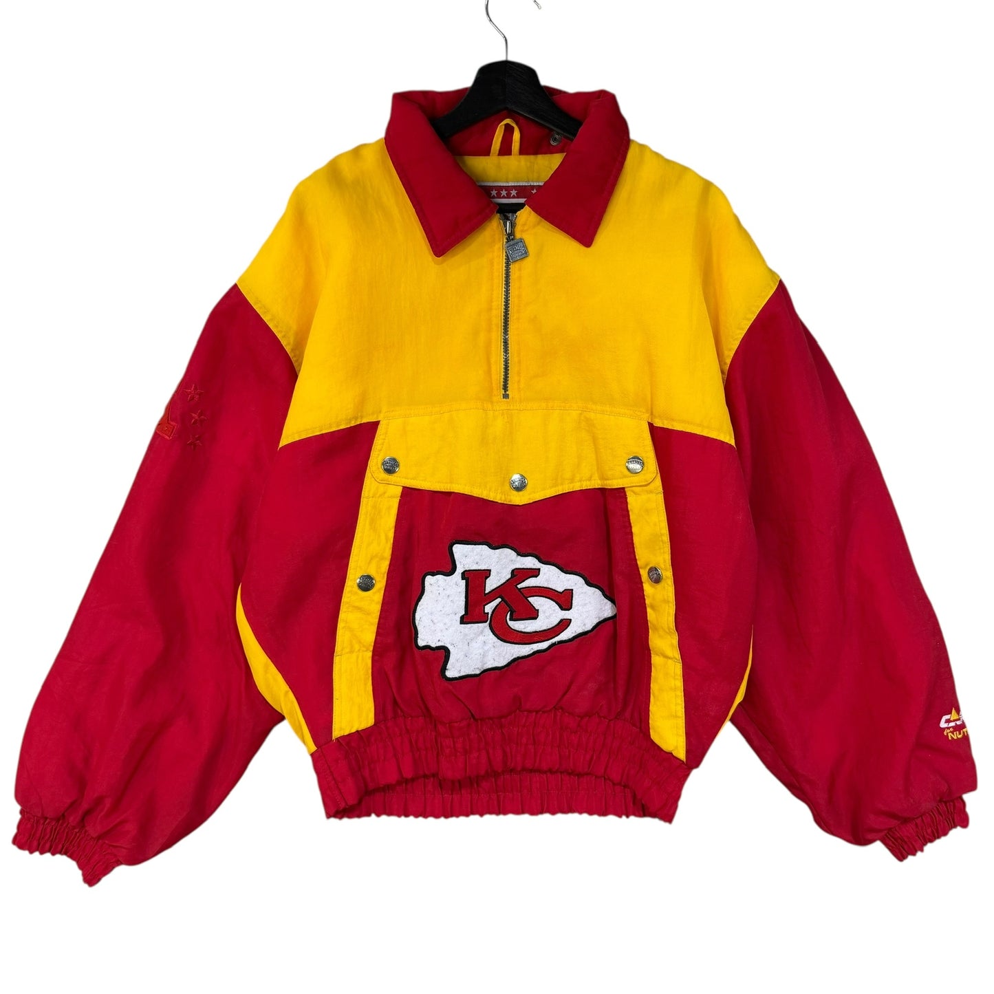 90s Kansas City Chiefs NFL Jacket Nutmeg Sz M