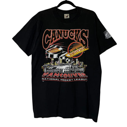 90's Vancouver Canucks NHL T-shirt Sz L (B643)