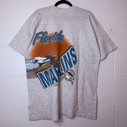 90's Florida Marlins Salem Wraparound MLB T-shirt Sz XL (B2344)