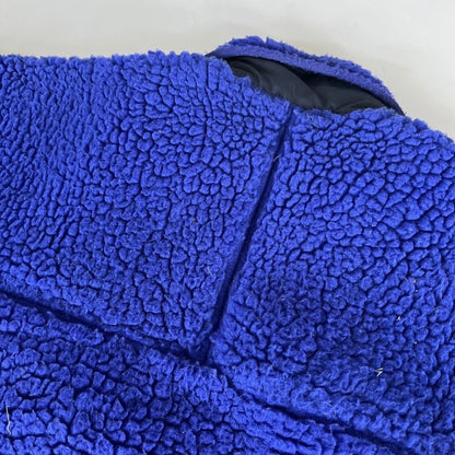 Vintage Patagonia Deep Pile Fleece Jacket Blue Red Lining Sz M (Made In USA)