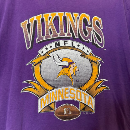 1992 Minnesota Vikings NFL T-shirt Sz XL (B574)