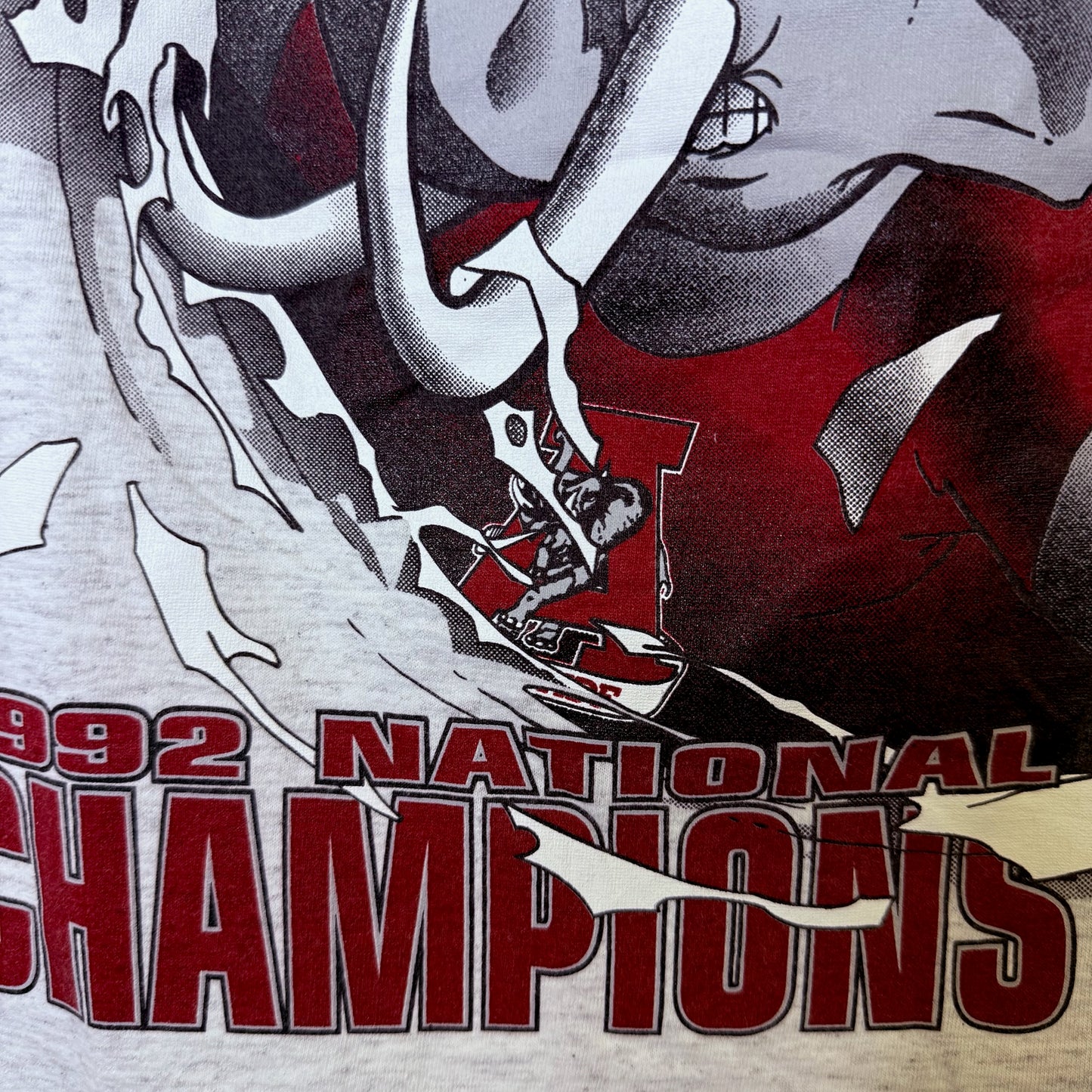 90s University of Alabama Nutmeg Breakthrough NCAA T-shirt Sz L (B2346)
