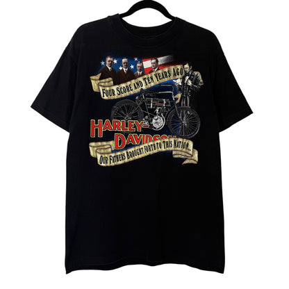 90's Harley Davidson Four Fathers T-shirt Sz M (B591)