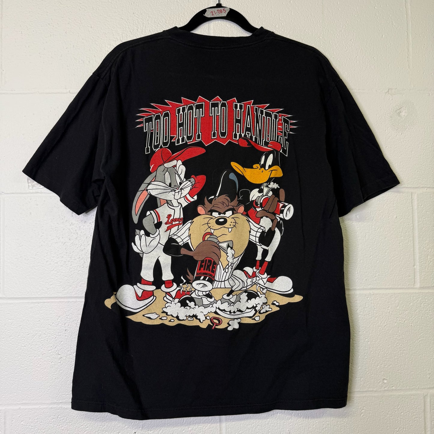 1994 Looney Tunes New York Yankees MLB T-Shirt Sz L (B1624)