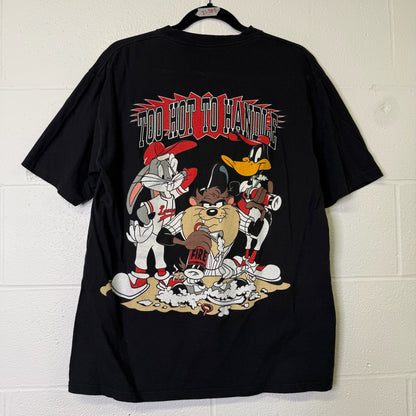 1994 Looney Tunes New York Yankees MLB T-Shirt Sz L (B1624)