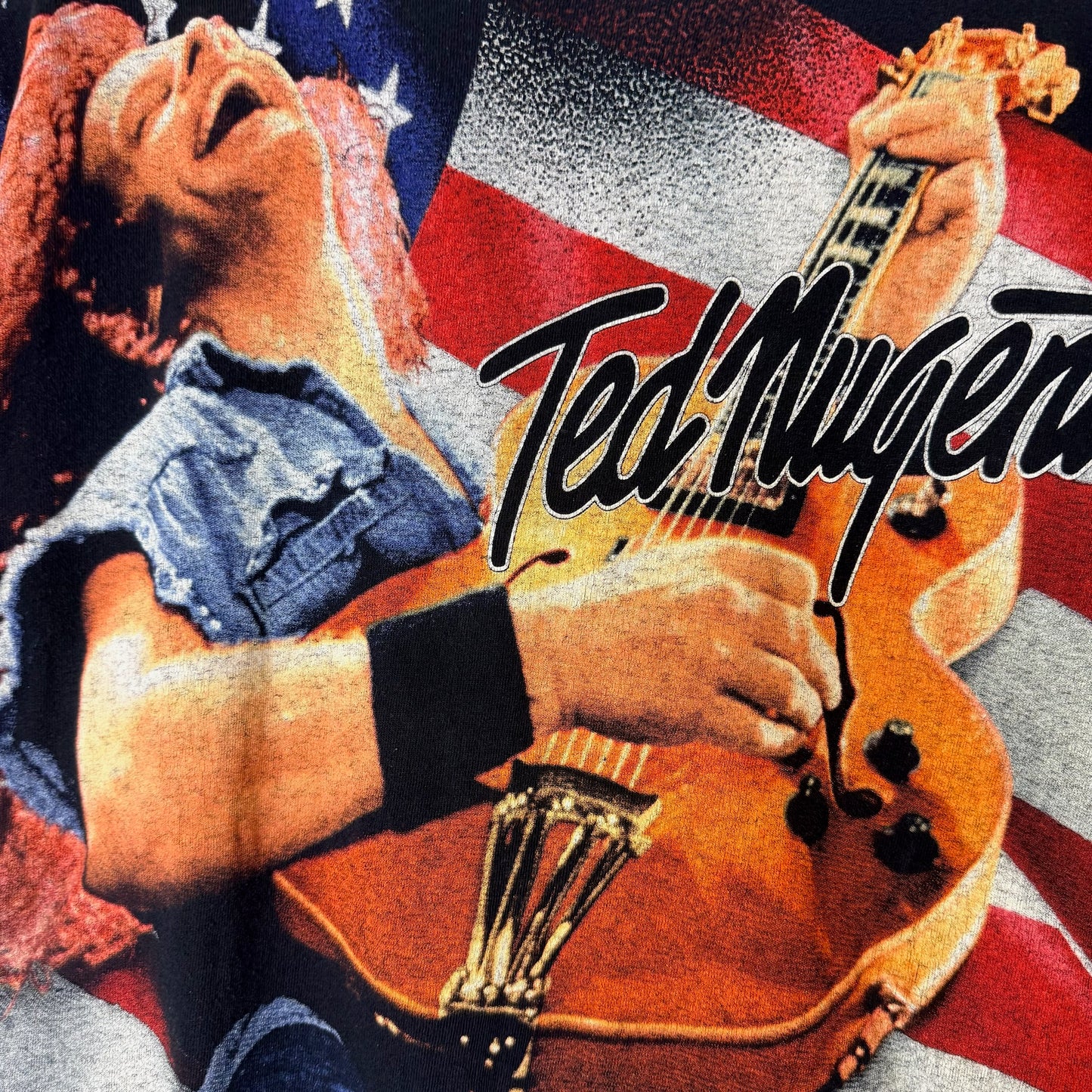 1999 Ted Nugent One Nation Under Ted Tour T-Shirt Sz L (A3039)
