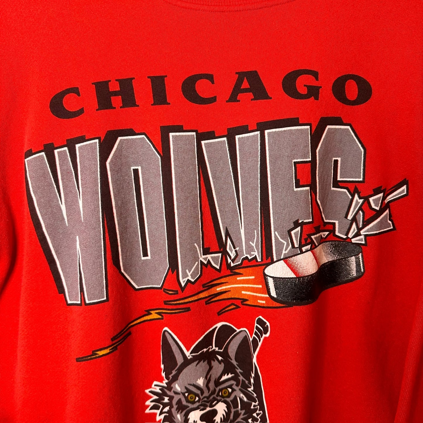 1994 Chicago Wolves IHL Crewneck Sz XL (A1449)