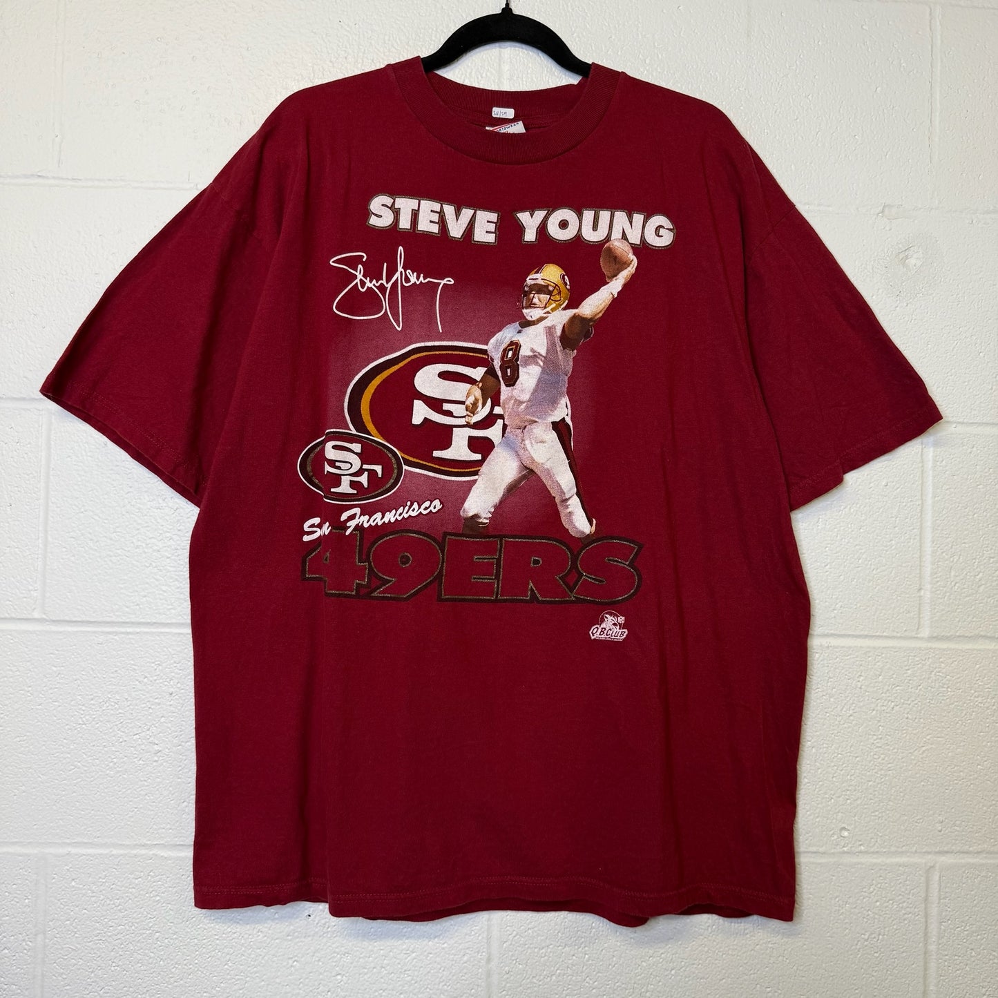 90's San Francisco 49ers Steve Young NFL T-shirt Sz XL (B575)