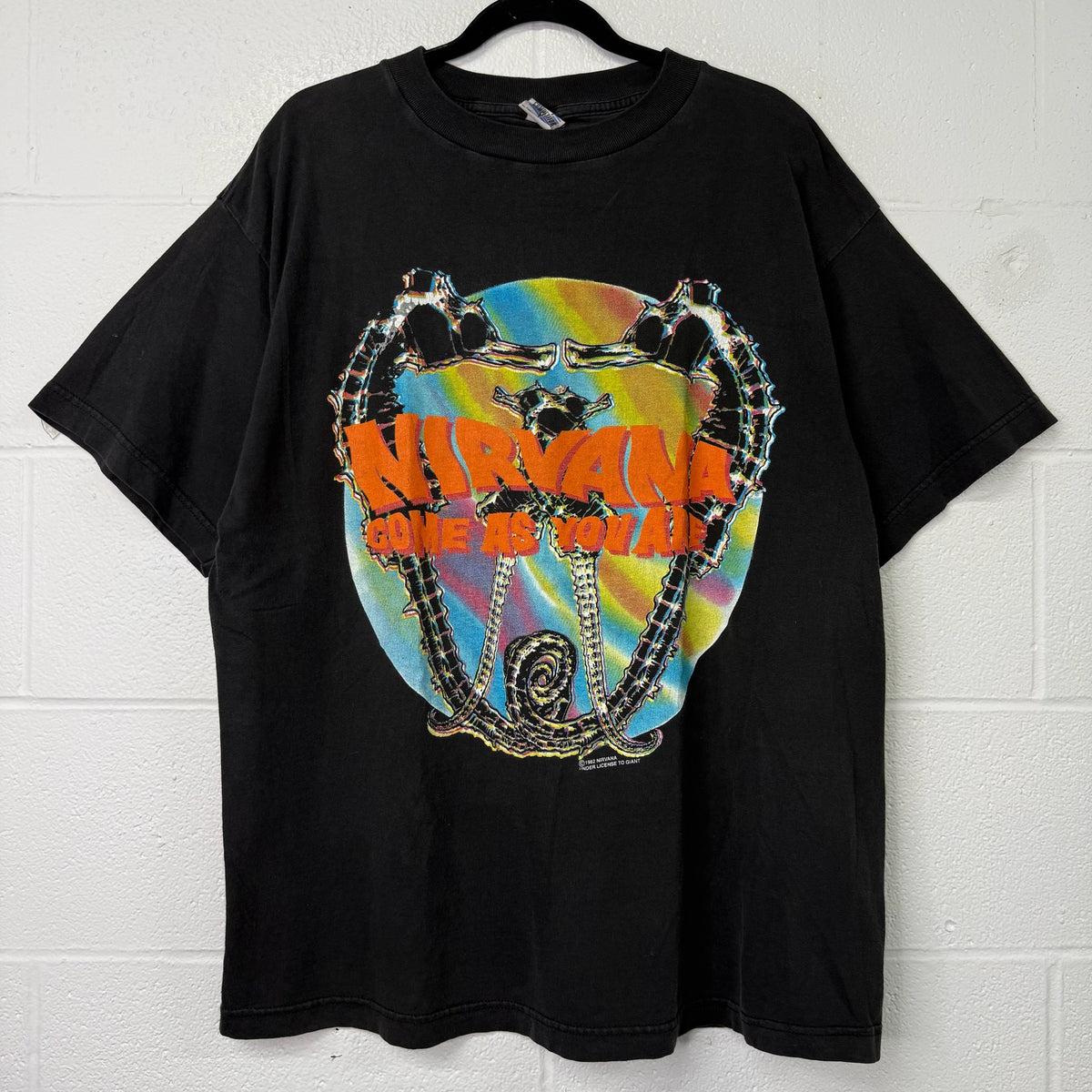 1992 Nirvana Come As You Are Band T-Shirt Sz XL