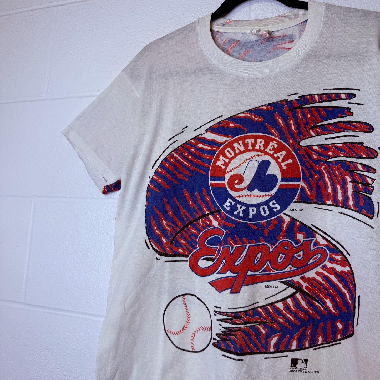 1993 Montreal Expos MLB T-shirt  (B2335)