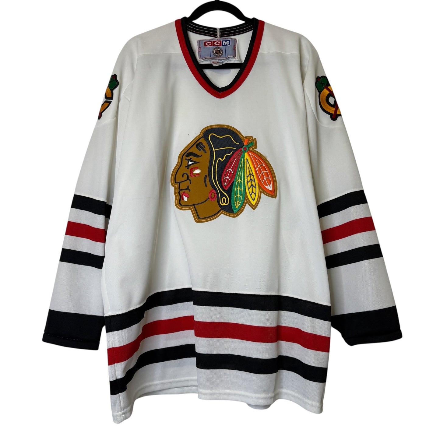 90s Chicago Blackhawks CCM Hockey NHL Jersey Sz XL (B1798)
