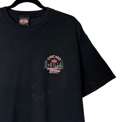 2005 Harley Davidson Chicago T-shirt Sz L (B586)