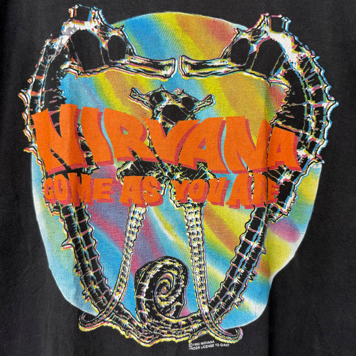 1992 Nirvana Come As You Are Band T-Shirt Sz XL