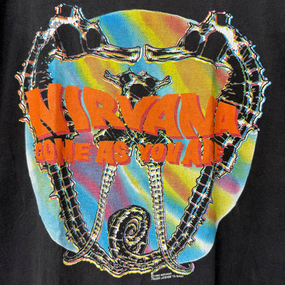 1992 Nirvana Come As You Are Band T-Shirt Sz XL