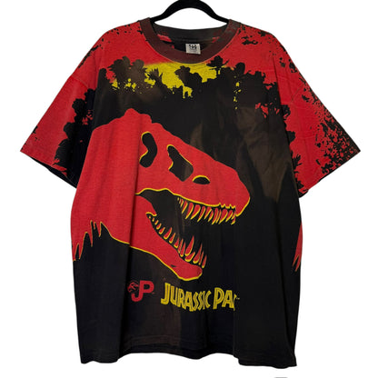 1993 Jurassic Park AOP Movie Promo T-shirt Sz XL (B1771)