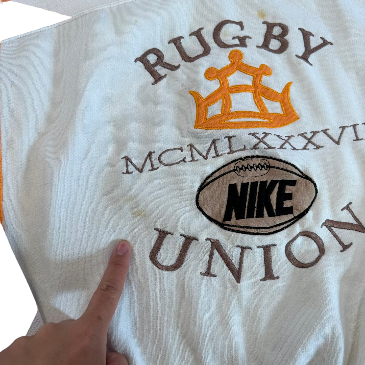 80’s Nike Rugby Union Sweatshirt Sz L (A2292)