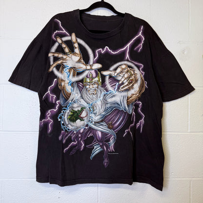 90s Wizard American Thunder Lightning T-shirt (B2521)
