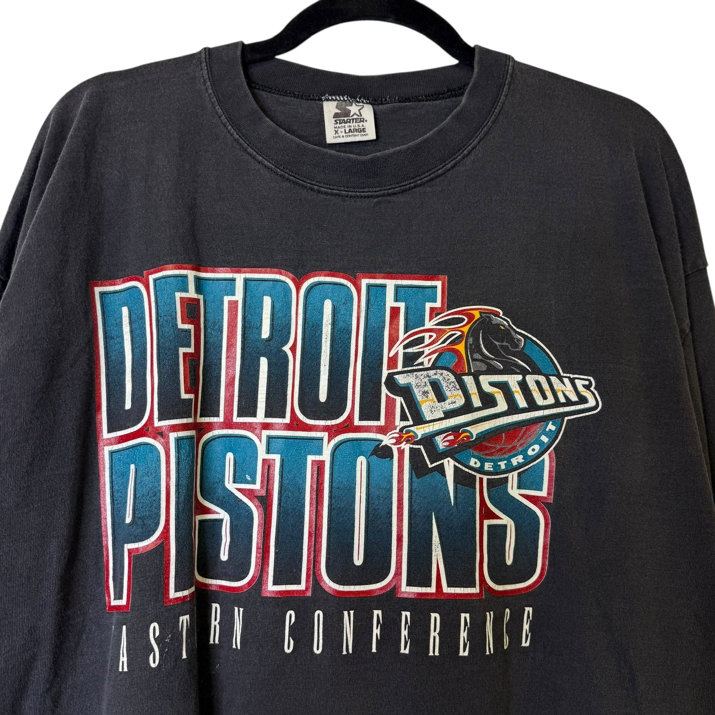 90's Detroit Pistons Starter Long Sleeve Sz XL (B1932)