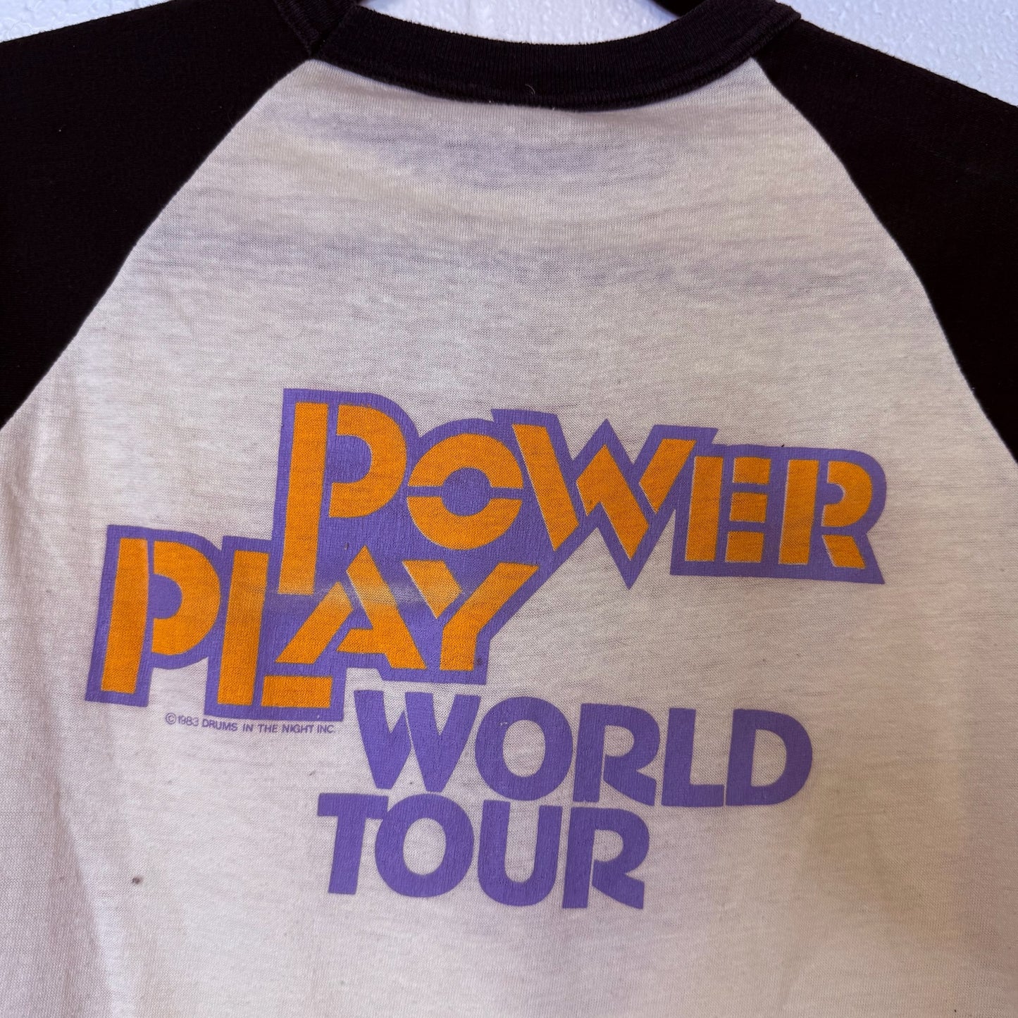 1983 April Wine Power Play Tour T-Shirt Sz M (B2498)