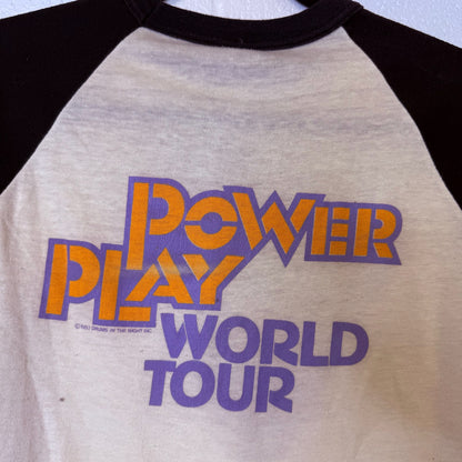 1983 April Wine Power Play Tour T-Shirt Sz M (B2498)