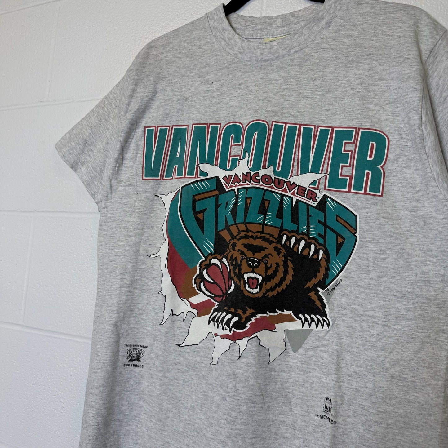 1994 Vancouver Grizzlies NBA Breakthrough T-Shirt Sz L (B2940)