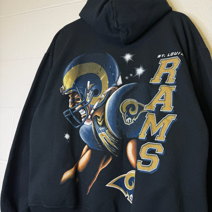 2000s St. Louis Rams Hoodie Sz L (B1487)