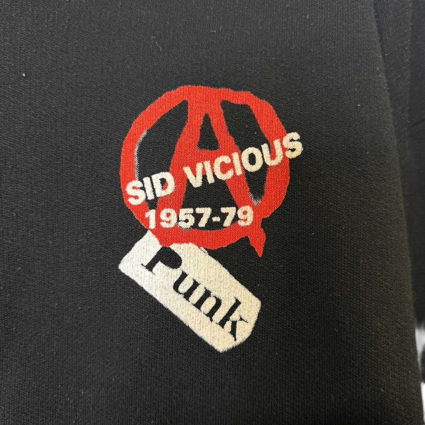 90's Sid Vicious Punk Hoodie Sz XL