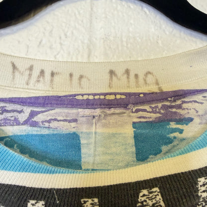 90's Charlotte Hornets AOP NBA Magic Johnson Tees T-Shirt Sz XL (B2186)