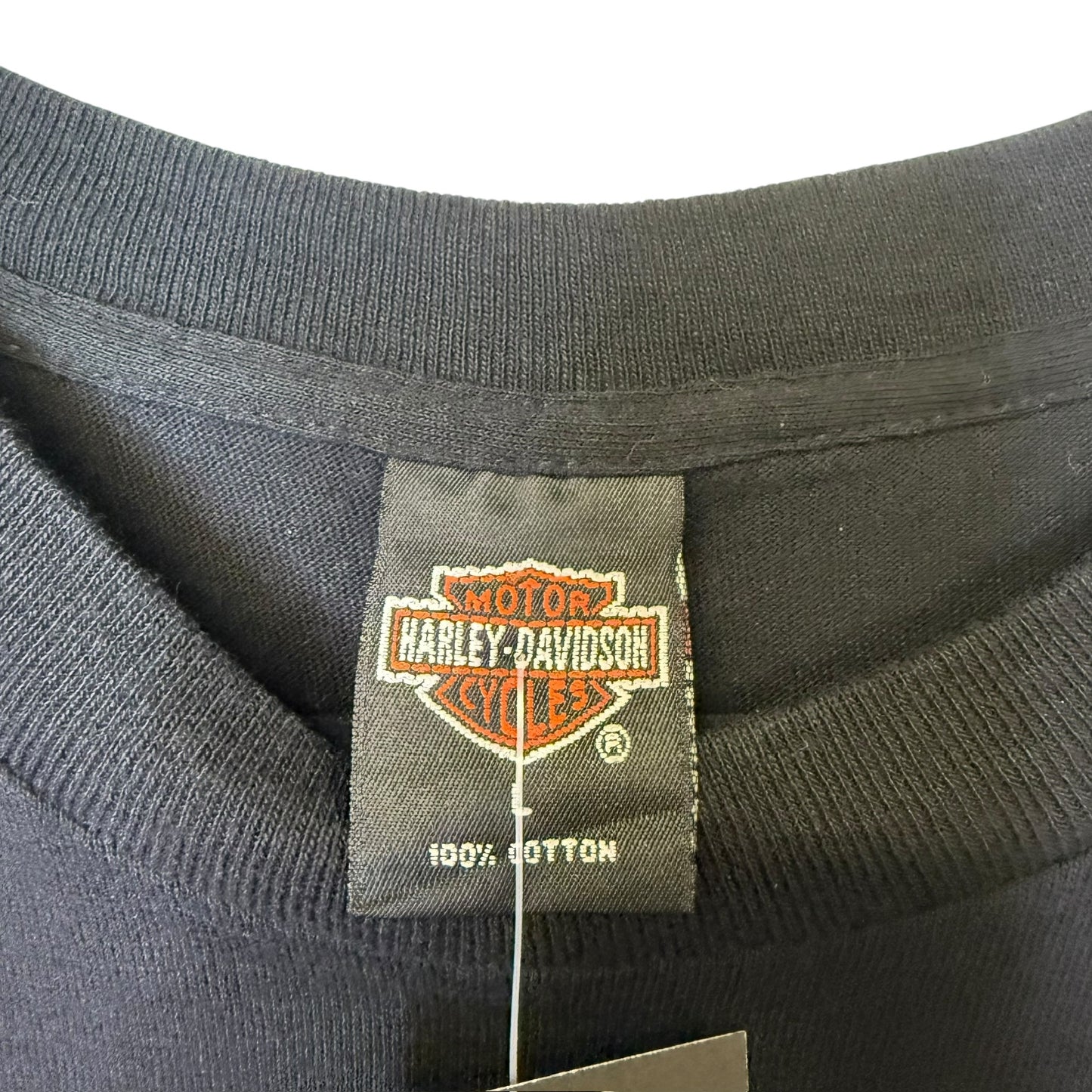 1995 Harley Davidson A Woman's Place is.. T-shirt Sz L (B590)