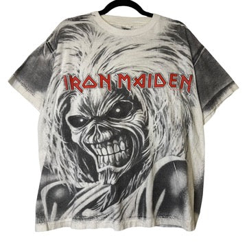 90's Iron Maiden All Over Print AOP T-Shirt XL