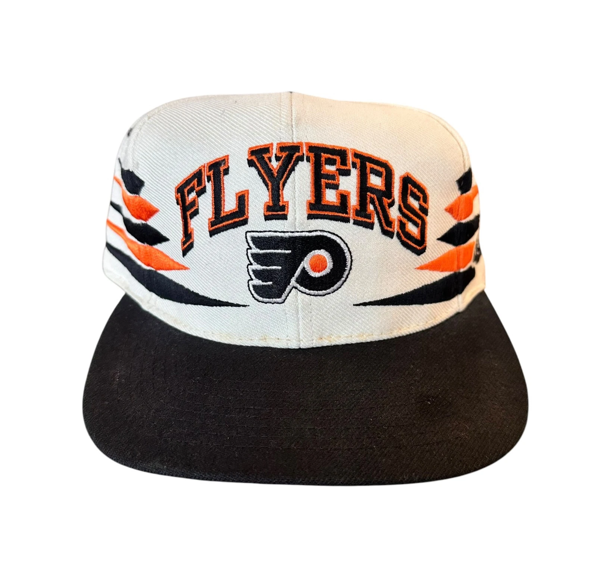 90s Philadelphia Flyers Diamond Cut Logo Athletics NHL Snapback Hat