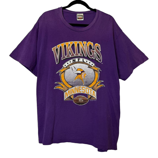 1992 Minnesota Vikings NFL T-shirt Sz XL (B574)