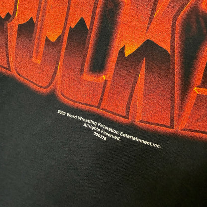 2002 The Rock WWF T-shirt size XL (B1729)