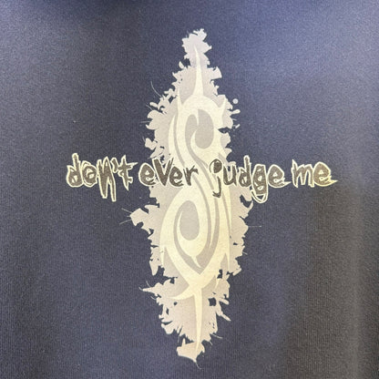 2000s Slipknot Dont Ever Judge Me Hoodie Sz L