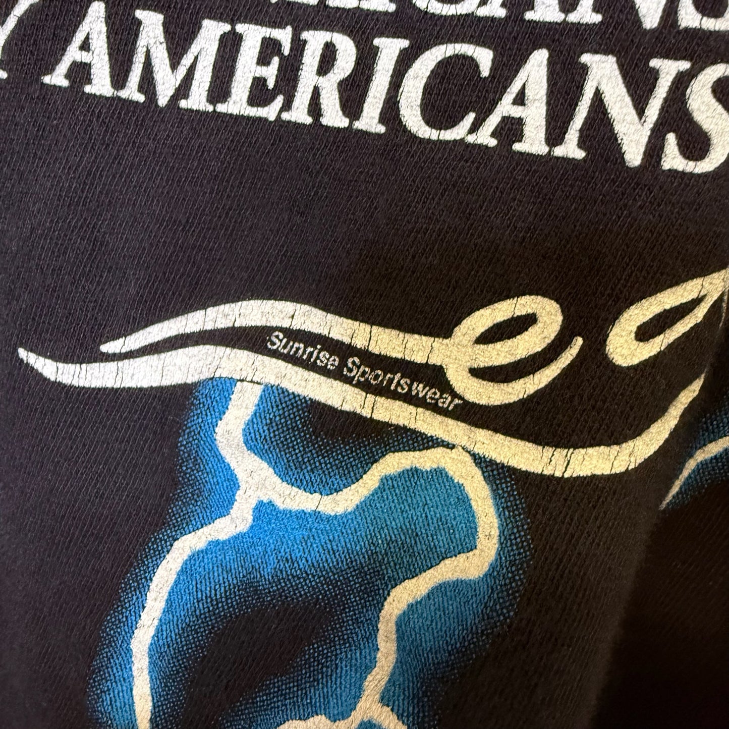 90s 420 Weed American Thunder Lightning T-shirt (B2520)